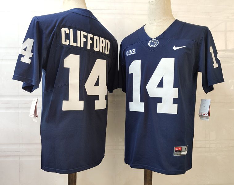 Men Penn State Natty Lions #14 Clifford Blue Nike 2025 NCAA Jersey->ncaa teams->NCAA Jersey